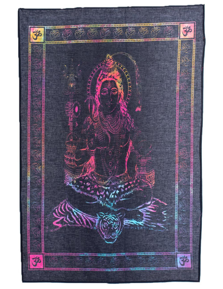 Shiva Tapestry in 100% Cotton - Authentic Indian Handicraft