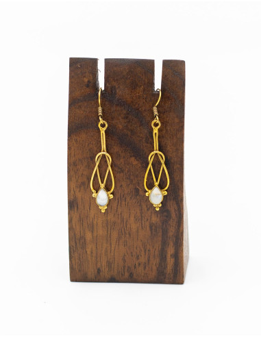Kimago handmade earrings with mineral stones –...