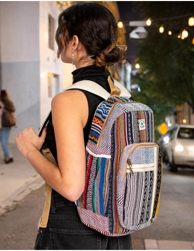 Unisex Hemp Backpack - Unique and Versatile...