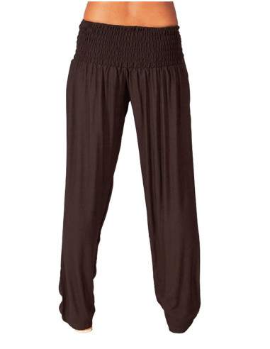 Kimago Chocolate Brown Straight Pants with...
