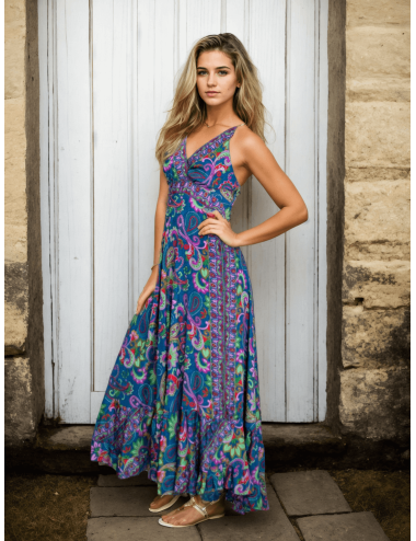 vestido-verano-hippie-azul-estampado-flores