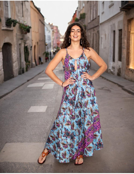 vestido-mujer-boho-gris-estampado-azul