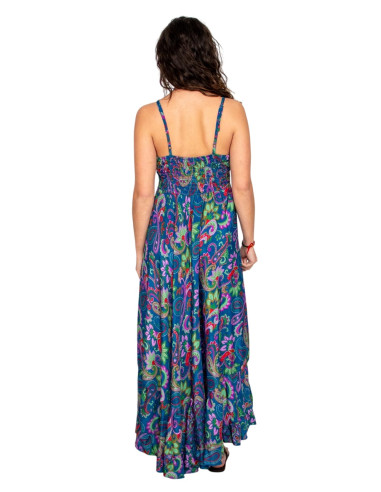 vestido-largo-mujer-boho-azul-estampado-flores