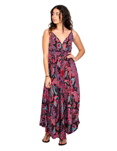 copy of KM2032B - Grey Floral Print Long Dress – Ethnic Fashion & Indian Authenticity