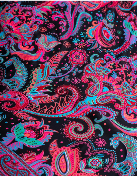 copy of KM2032B - Grey Floral Print Long Dress – Ethnic Fashion & Indian Authenticity