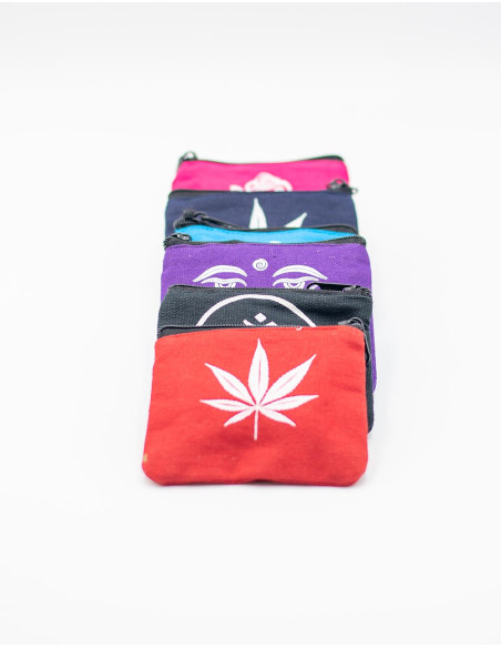 Kimago ethnic wallet with spiritual symbols