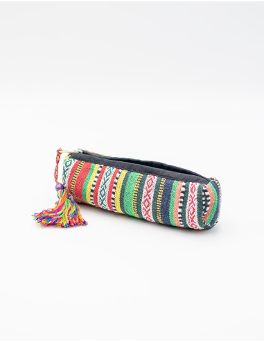 Kimago ethnic pencil case with zipper and...
