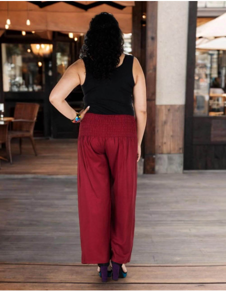 Kimago straight-leg pants in rayon plus sizes