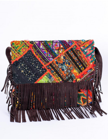 Kimago boho clutch with mirrors and handmade...