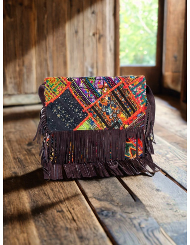 Kimago boho clutch with mirrors and handmade...