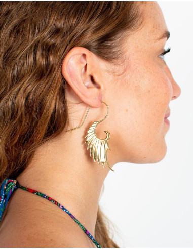 pendientes-dorados-artesanales-alas-india-kimago