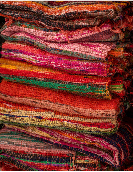 Large handmade Jarapa ethnic rug | Kimago