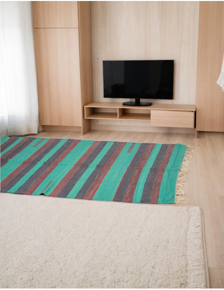 Handmade boho ethnic rug India | Kimago