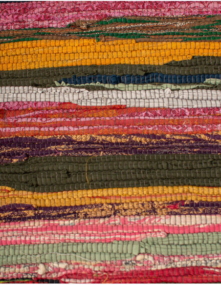 Alfombra étnica hippie artesanal multicolor | Kimago