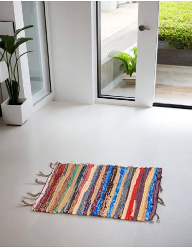Alfombra étnica hippie artesanal multicolor |...