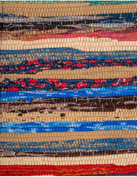 Multicolor handmade ethnic hippie rug | Kimago