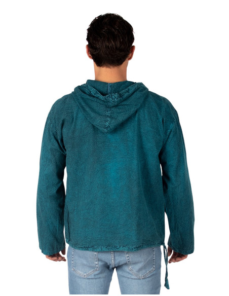 Light blue boho hoodie | Kimago
