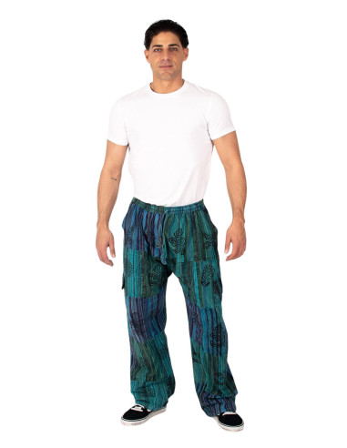 Green or light blue Kimago patchwork handmade...