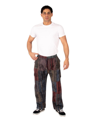 Kimago unisex ethnic patchwork pants