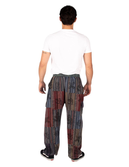 Kimago unisex ethnic patchwork pants