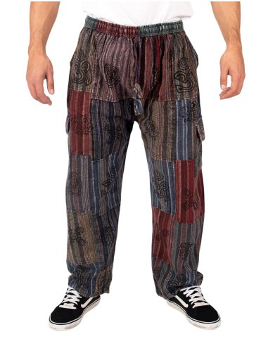 Kimago unisex ethnic patchwork pants