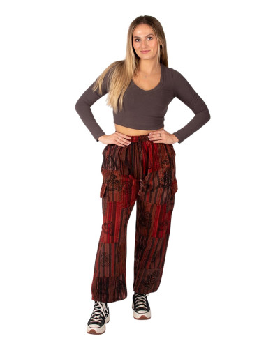 Kimago unisex patchwork straight trousers