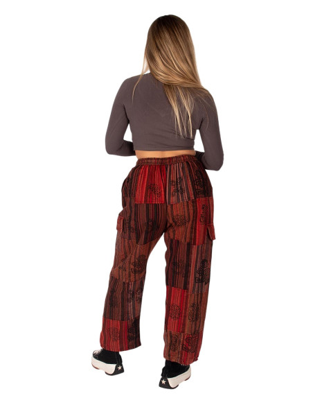 Kimago unisex patchwork straight trousers