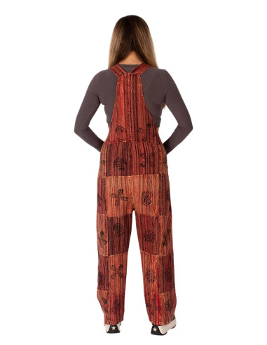 Unisex red boho jumpsuit alternative clothing |...