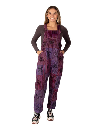 Purple boho jumpsuit unisex alternative...