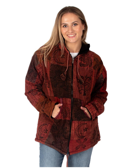 Unisex boho jacket with fleece lining | Kimago