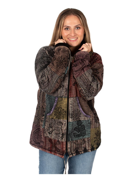 Unisex boho jacket with fleece lining | Kimago