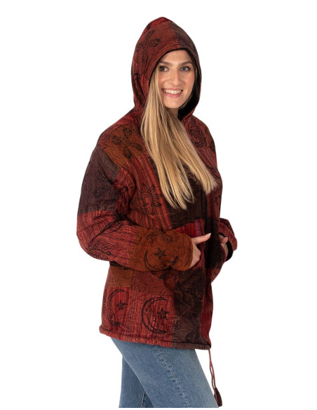 Unisex boho jacket with fleece lining | Kimago