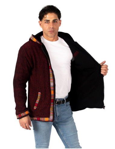 chaqueta-etnica-roja-forro-polar