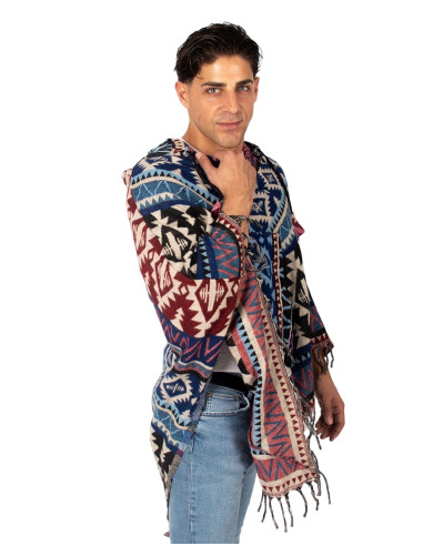 Poncho unisex artesanal con capucha | Kimago