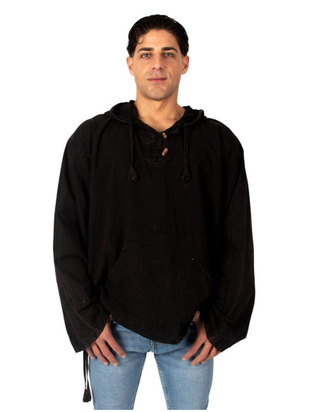 Boho cotton hoodie | Kimago