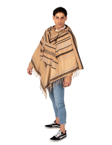 Unisex handmade cotton poncho | Kimago