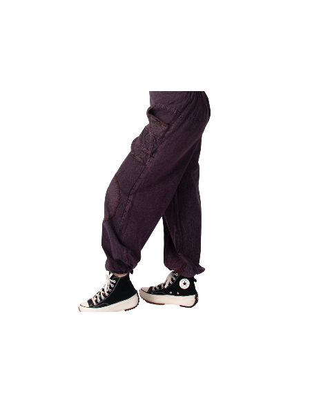 Kimago handmade purple unisex harem pants