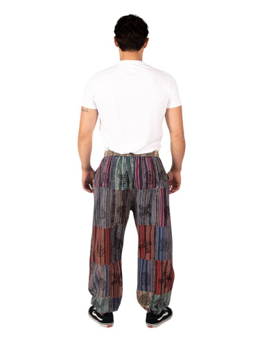 Kimago unisex patchwork harem pants, assorted...
