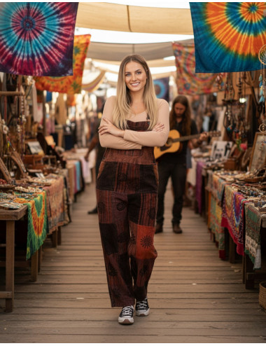 Handmade patchwork unisex jumpsuit | Kimago