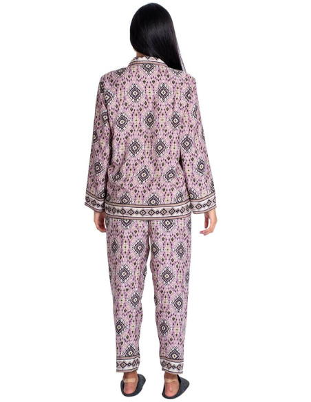 Two-piece silk pajamas with bag | Kimago