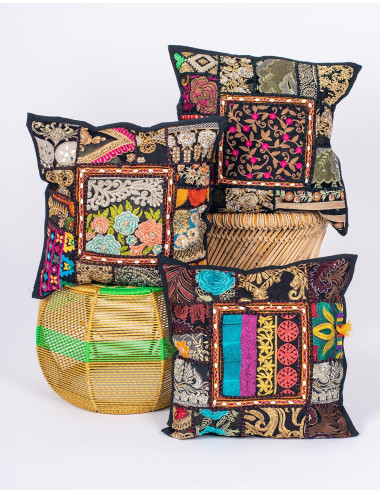 funda-cojin-negra-artesania-india