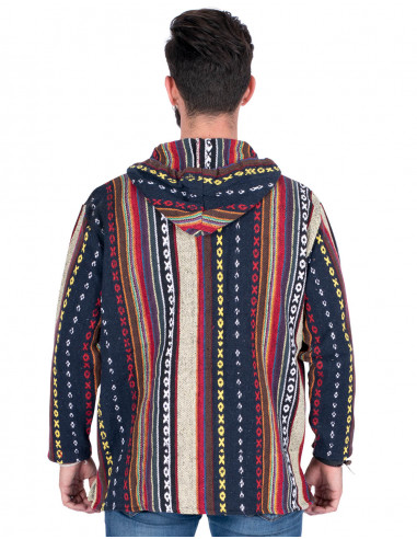 Handmade cotton ethnic boho sweatshirt | Kimago