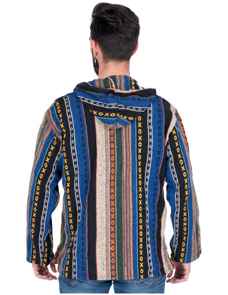 Sudadera boho étnica de algodón artesanal | Kimago