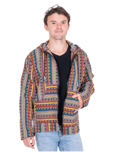 Handmade cotton hippie jacket in a boho style |...