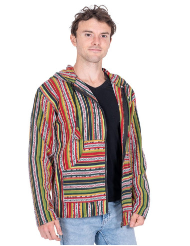 Handmade cotton hippie jacket in a boho style |...