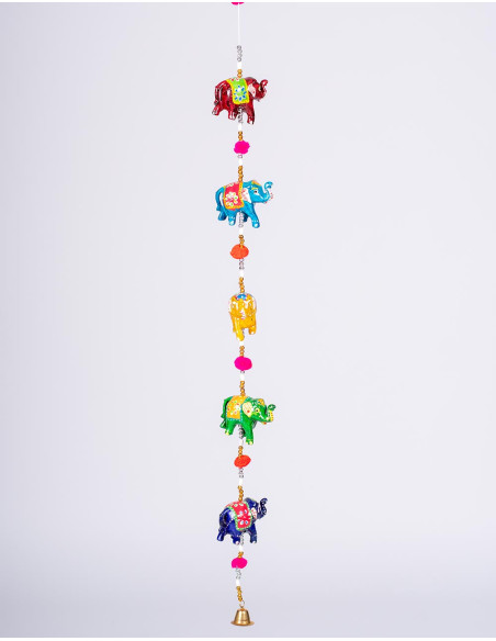 decoracion-etnica-india-colgante-elefantes-artesanal