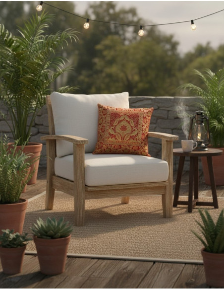 funda-cojin-burdeos-brillante-aves-etnico