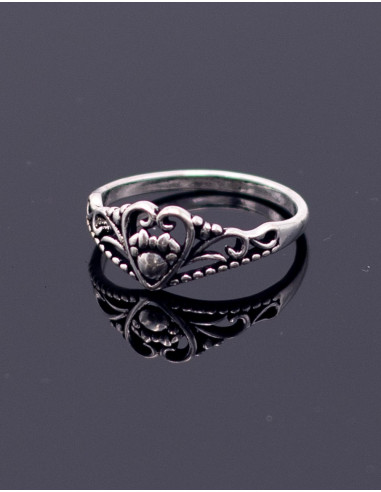 Handmade heart ring