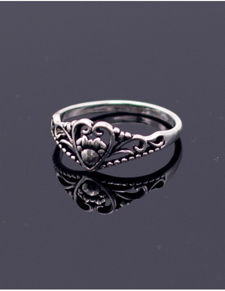 Handmade heart ring