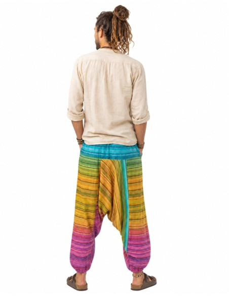 Multicolored Afghan pants